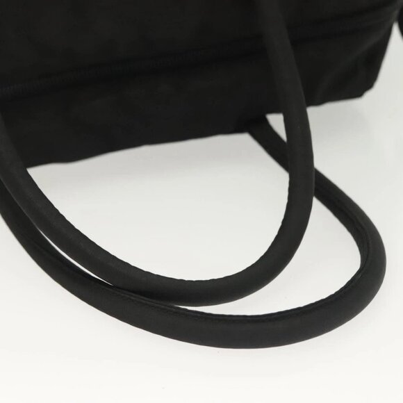 PRADA Hand Bag Nylon Black Silver Auth - Picture 8 of 16